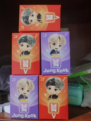 Figuras BTS TinyTAN McDonald's UNIDAD