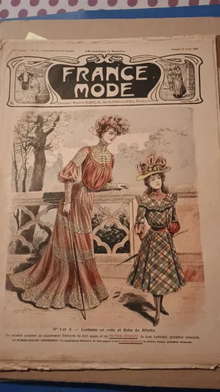 Lotto 6 riviste France Mode 1900-1904