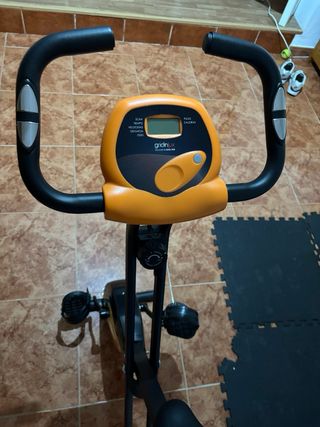 Bicicleta Estática Plegable Naranja