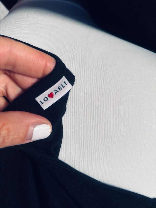 Blusa Lovable nera viscosa