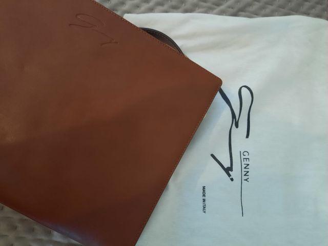 Borsa in pelle GENNY marrone