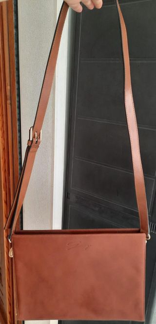 Borsa in pelle GENNY marrone