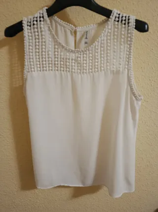 Blusa Stradivarius Blanca