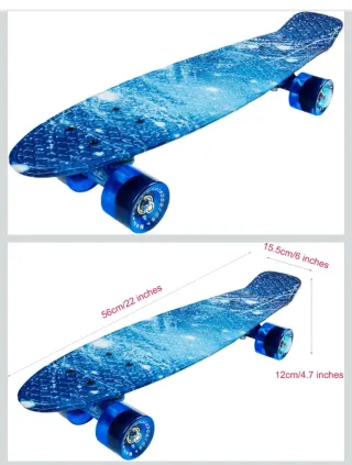 Patín skateboard con luces LED