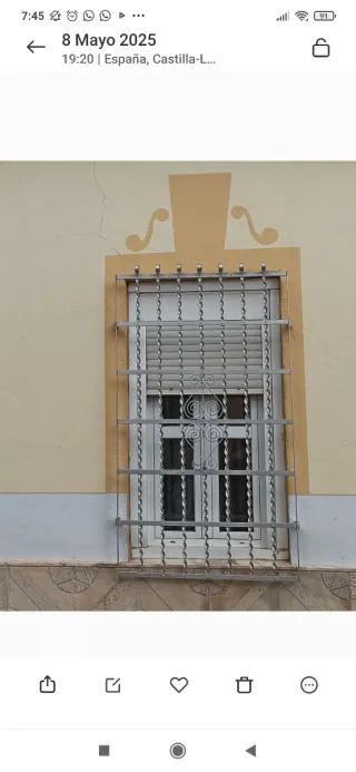 Reja de hierro forjado