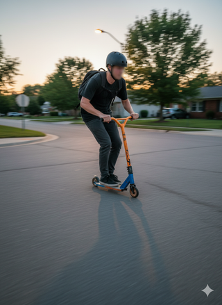 Patinete PRO Bestial - Naranja y Azul