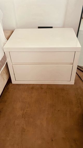 Confezione da 2 tavoli bianchi 58x43x38