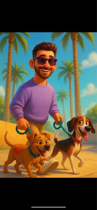 cuidador y paseador de perros