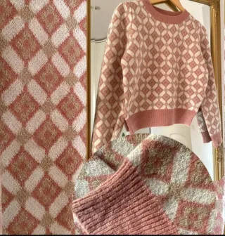 Maglione in lana con diamanti