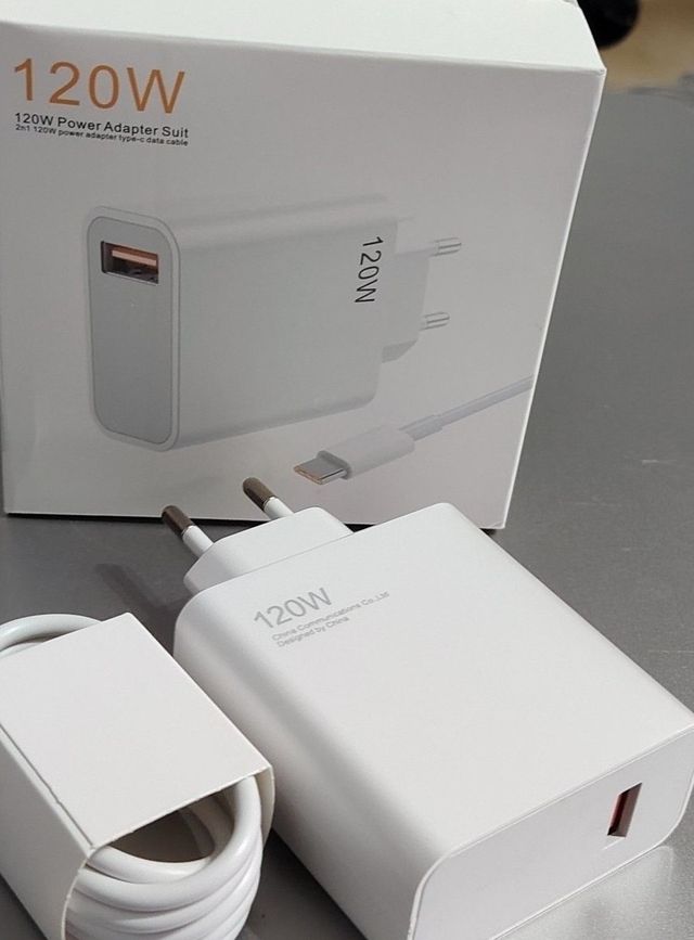 120W Cargador Compartible con Xiaomi + Cable USB C
