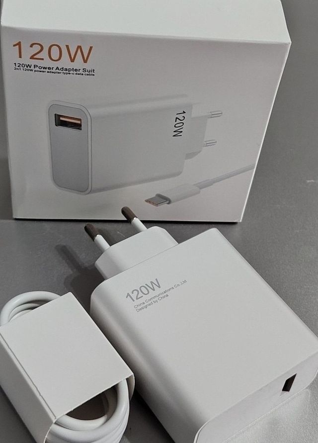 120W Cargador Compartible con Xiaomi + Cable USB C