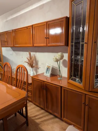 Comedor completo con dos sofás de 2 y 3 plazas.