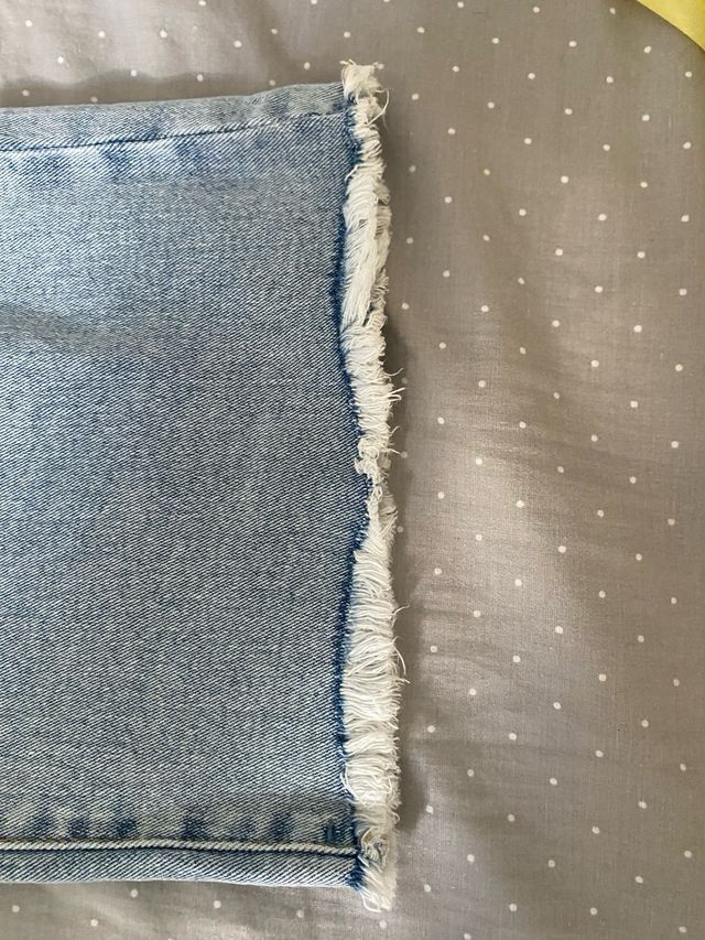 Pantalón ancho vaquero claro