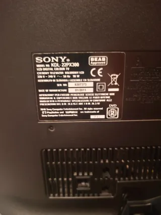 TV Sony Bravia KDL-22PX300 PS2 INTEGRADA