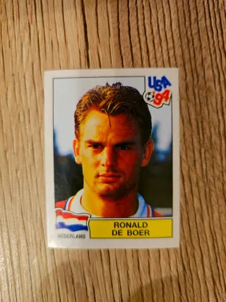 Cromos Ronald de Boer USA 94