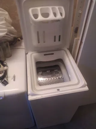 Lavadora carga superior blanca