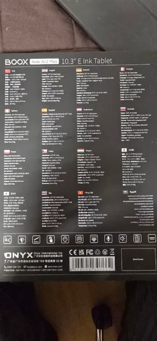 Tableta E Ink Onyx BOOX Note Air2 Plus