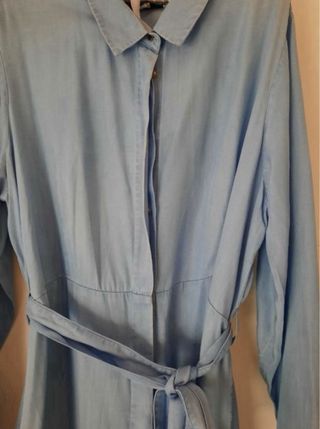 Vestido camisero Cortefiel denim azul XL