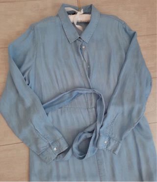 Vestido camisero Cortefiel denim azul XL