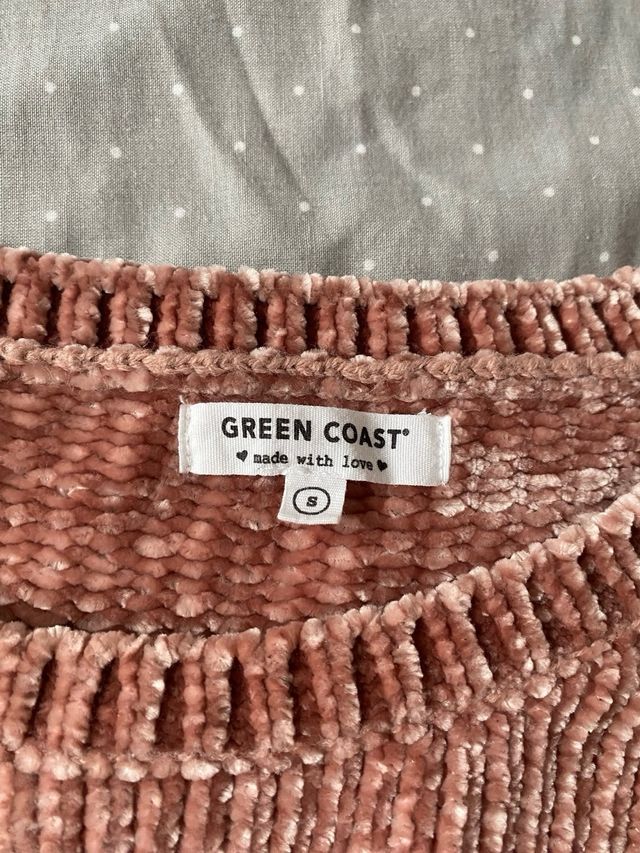 Jersey chenilla rosa suave