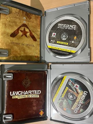 Pack 2 Juegos PS3 Platinum: Uncharted y Resistance
