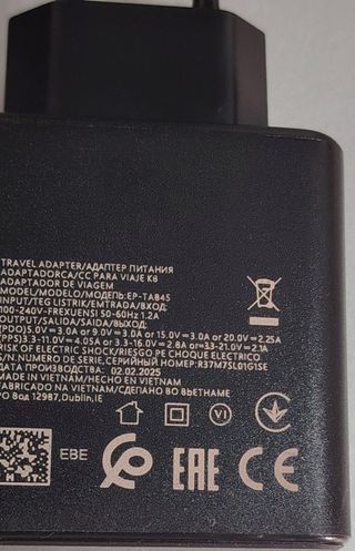 Cavo caricabatterie Samsung USB-C PD+ compatibile da 45 W
