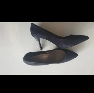 Zapatos de salón ante azul marino