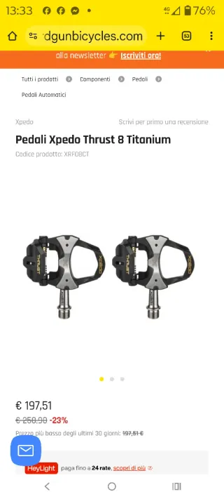 Pedali Corsa Xpedo Thrust 8 Ti