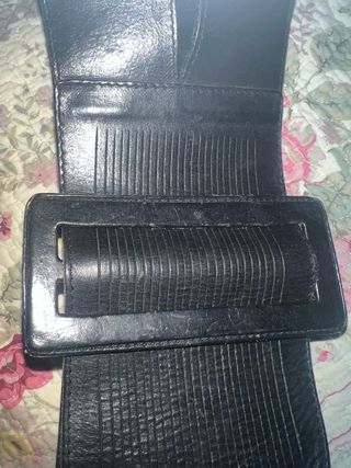 Cintura alta vintage pelle nera