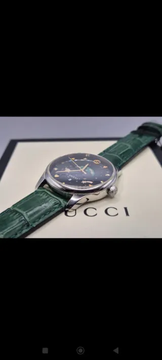 Reloj Gucci Esfera Multicolor Correa Verde