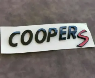 Logo Emblema Cooper S de Maletero para Mini Cooper