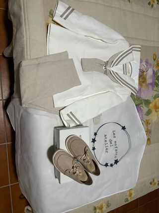 Traje marinero comunión niño camel