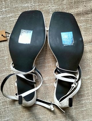 Sandalo bianco donna tg 44