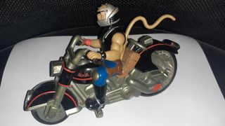 Model figure vintage toy Biker Mice Sterzo su Moto