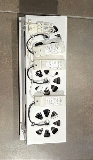 06 Lampade da ufficio incasso metallo