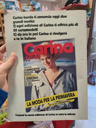 Cartamodelli burda e carina + rivista burda
