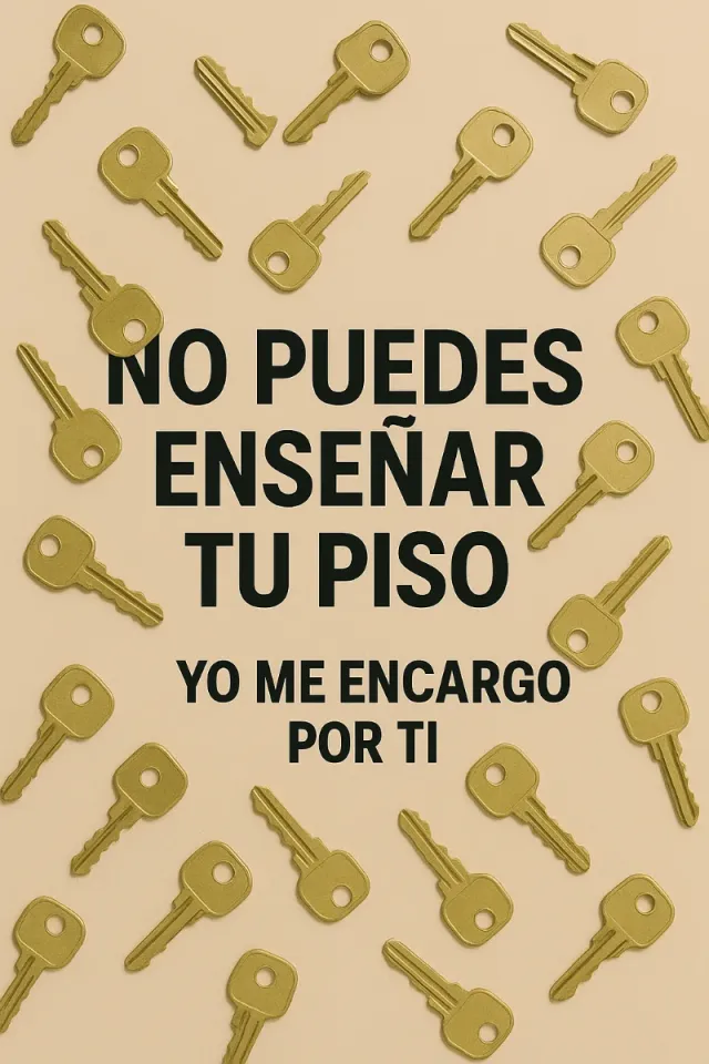 NO PUEDES ENSEÑAR TU PISO YO ME ENCARGO POR TI