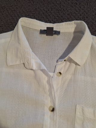 Camisa blanca manga larga mujer Talla 44