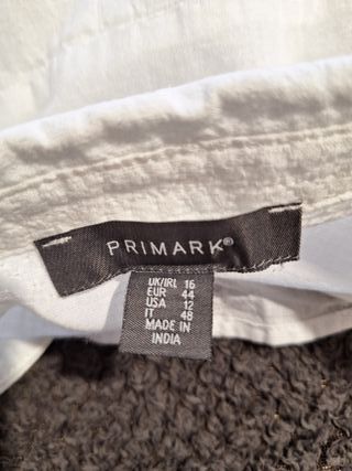 Camisa blanca manga larga mujer Talla 44