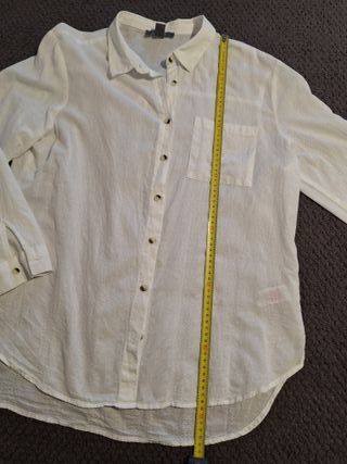 Camisa blanca manga larga mujer Talla 44