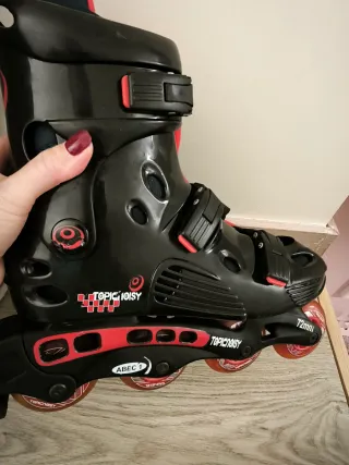 Patines en línea Oxelo negros y rojos