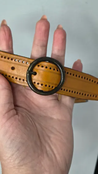 Cintura Giorgio Armani Vera Pelle Cuoio