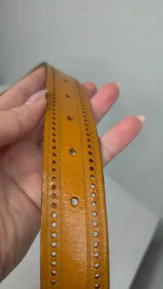 Cintura Giorgio Armani Vera Pelle Cuoio