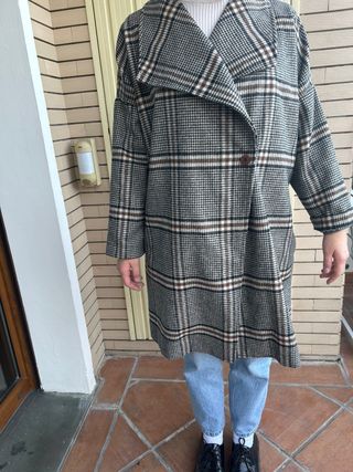 Cappotto donna scacchi nuovo con cartellino