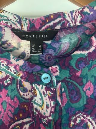 Blusa Cortefiel manga larga estampado paisley