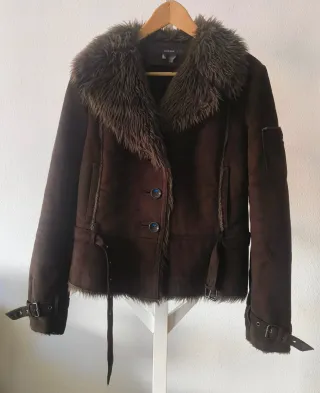 Cazadora Zara mujer marrón
