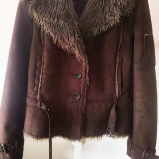 Cazadora Zara mujer marrón