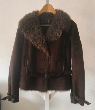 Cazadora Zara mujer marrón