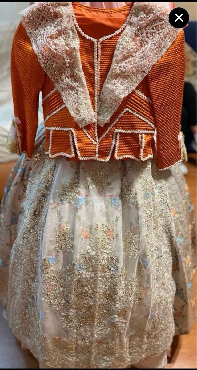 Traje Fallera Niña Talla Única