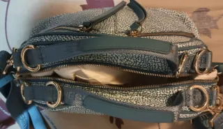 Borbonese Borsa Donna Beige/Grigio